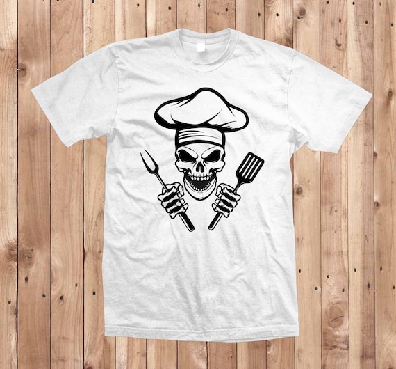 Chef skull top t shirt