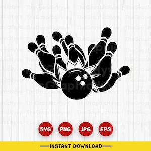 Bowling svg file, Bowling png, Bowling Clipart, Bowling Cutfile, Bowling Digital Download, Bowling Cut file, Sports Dad svg, Sports Mom svg