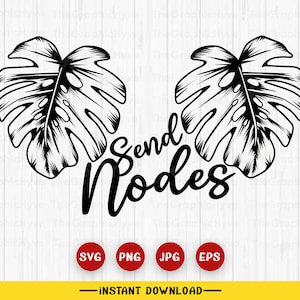 Send Nodes SVG | Retro Plants SVG | plant lover Svg | houseplant svg | funny plant quote svg | plant mom svg | Monstera Svg PNG cut files