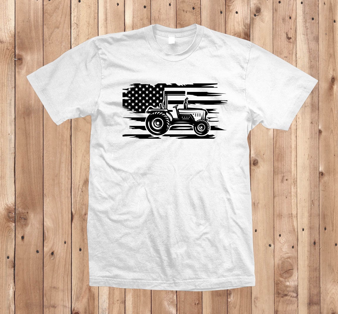 US Tractor Svg Tractor Flag Svg, Tractor American Flag, Farmer Flag Svg