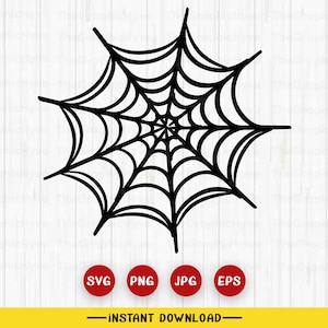 Spiderweb SVG | Spider Web Cut Files | Halloween SVG Vector Files | Spider SVG Vector | Cobweb Clip Art