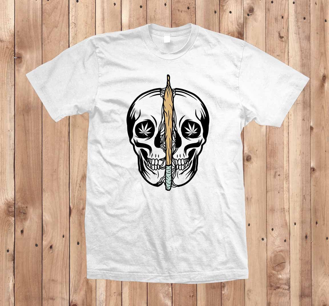 Cannabis Skull Svg | Skull With Weed | Skull and Joint SVG | Stoner Svg ...