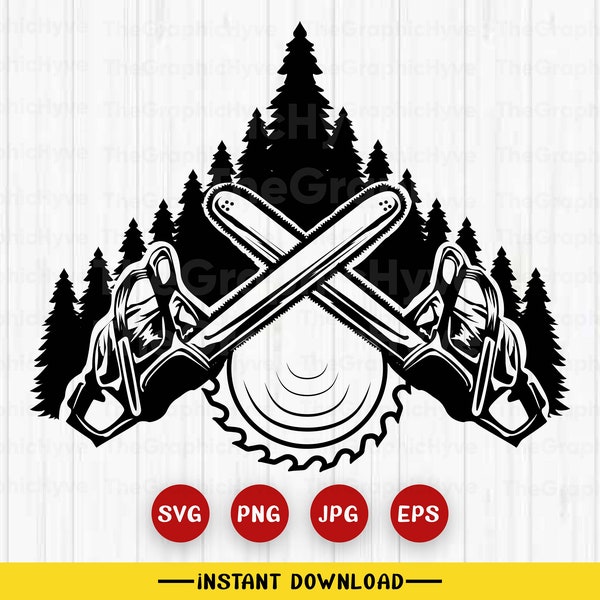 Chainsaw Lumberjack Scene svg| Chainsaw svg| Lumberjack svg| Logger svg| Lumberjack Clipart| Logging svg| Lumberjack Cutfile| Chainsaw png