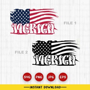 Merica Svg | 4th of July Svg | Independence Day Svg | Distressed American Flag svg | Patriotic svg | American Flag Svg | Fourth of July Svg