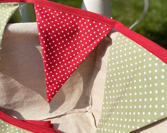 Banderines de jardín de fresas