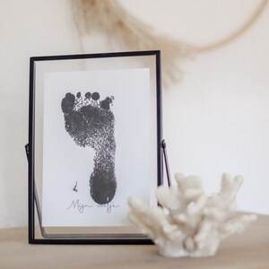 Afdruk kaartjes voor baby hand- en voetafdruk