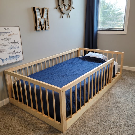 Floor sale bed etsy