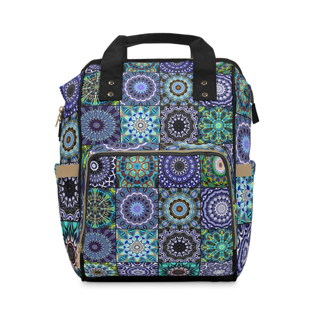 Men's Tradish Dancers Eggshell Blue Multi-Function Diaper Backpack/Diaper Bag