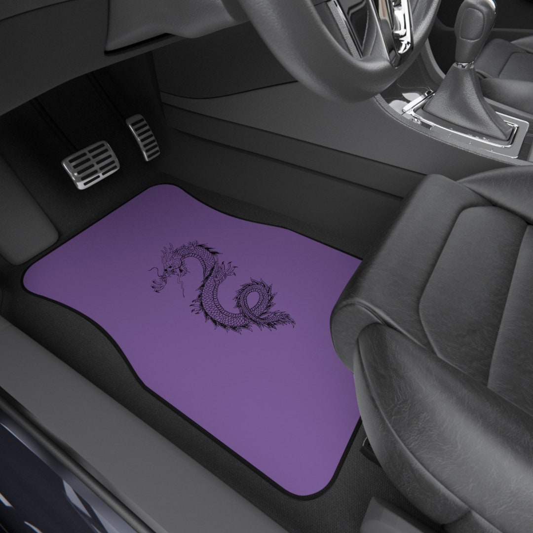 Dragon on Purple Car Mats set of 4 Etsy