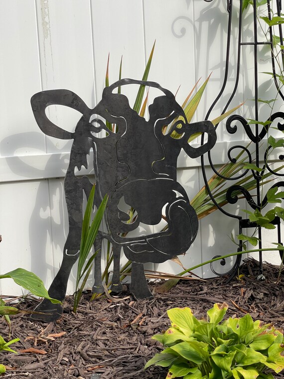 Cow Metal sign Cow Wall Art Cow Decoration Country Wall Etsy