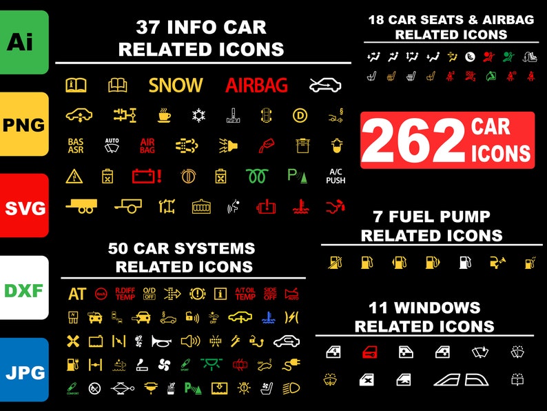 262 Adobe Illustrator Speedometer Check Engine Lightautomobile Clipart