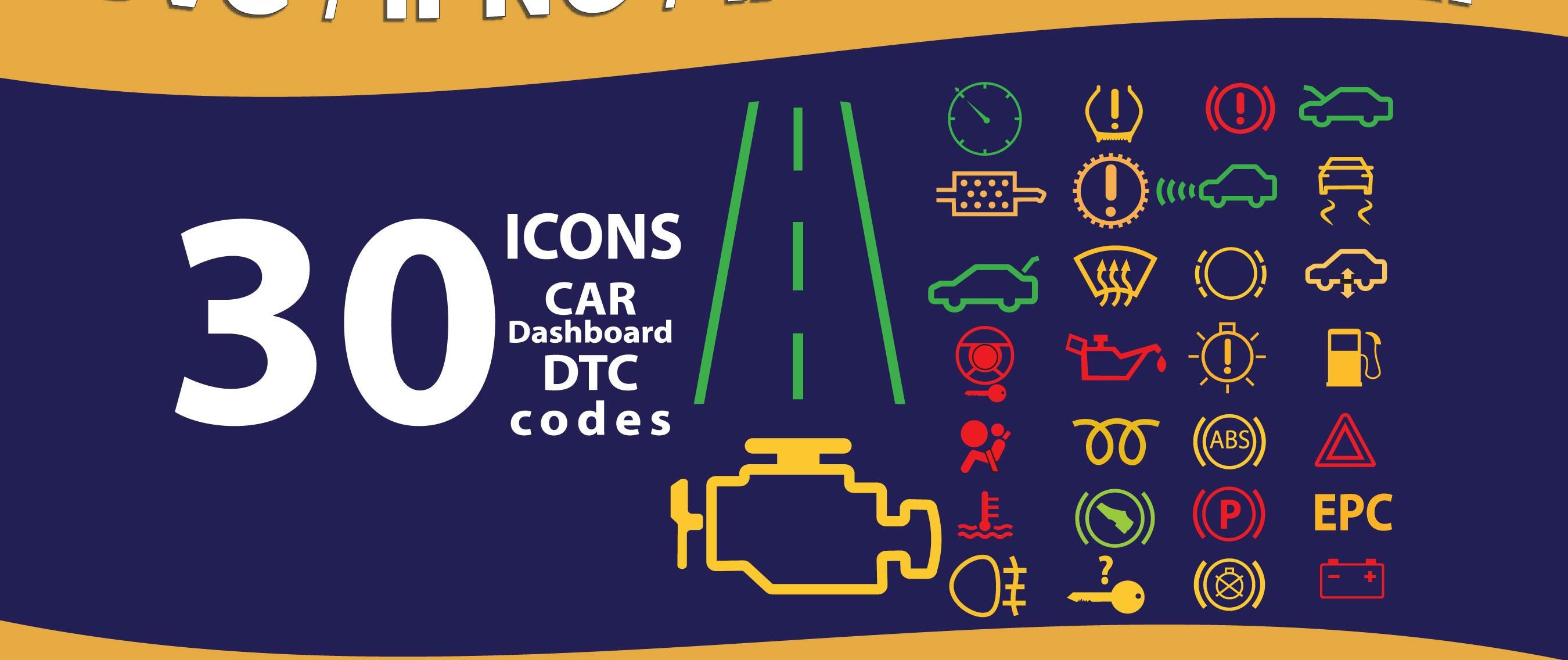 Adobe Illustrator Warning Gauges Vehicle Warning Symbolsspeedometer
