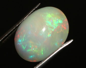 AAA Quality Natural Multi Fire Opal Cabochon Oval Shape Loose Gemstone Ring Size Opal Gemstone