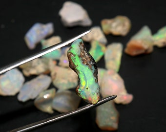 AAA Grade Raw Opal Welo Opal Rough Opal Crystal Multi fire Opal Rough Jewelry Making Natural Ethiopian Opal Raw Stone White Opal Rough