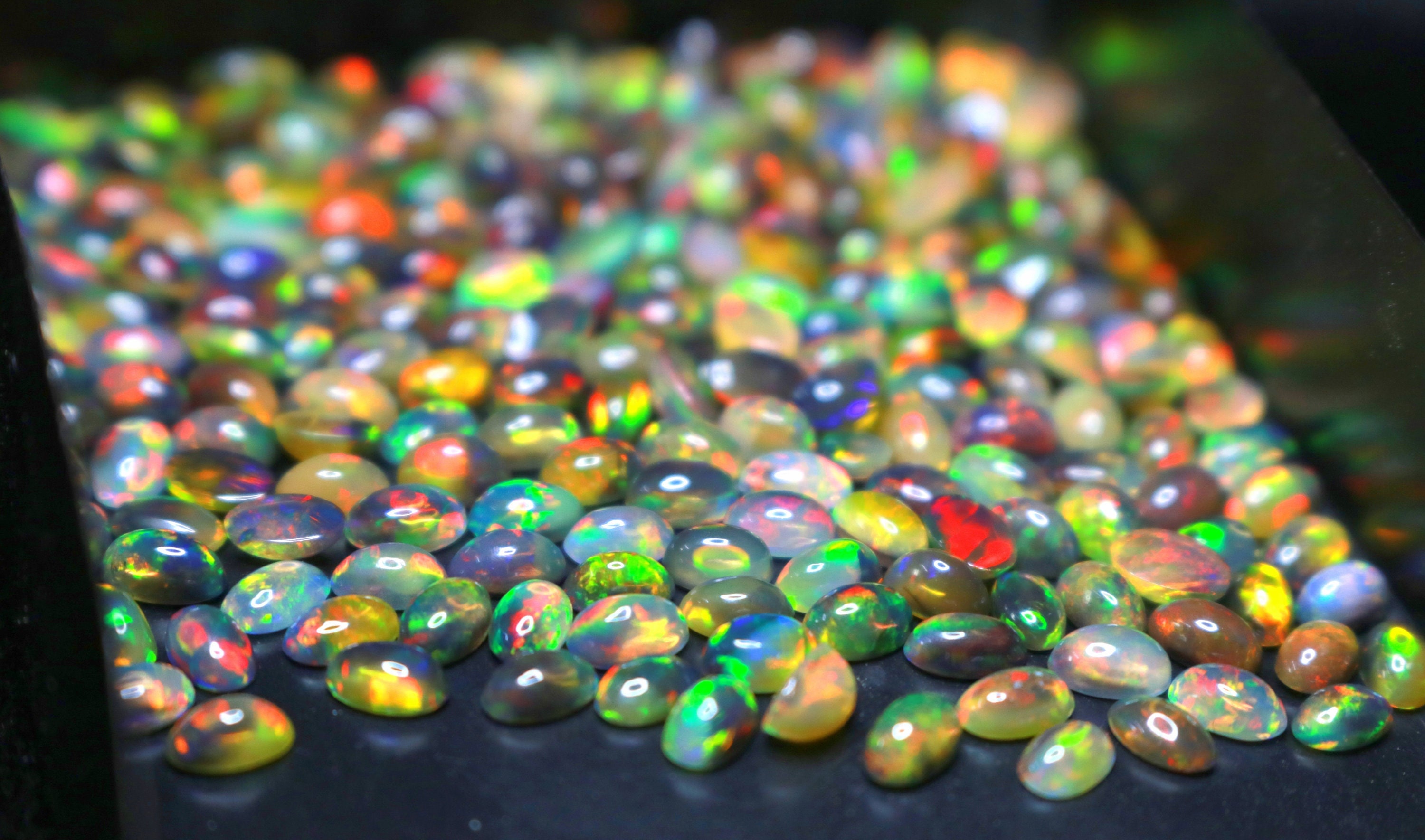 Buy AAA Natural Ethiopian Opal Multi Colour Dyed Opal With Lots Online in  India - Etsy