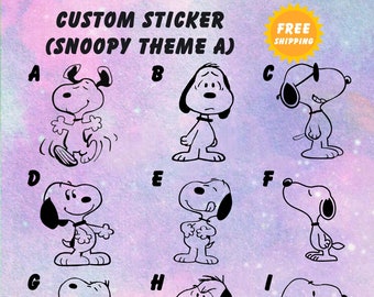 Custom Sticker Snoopy and Charlie Brown