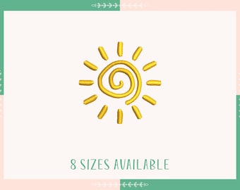 Mini Sun Embroidery Design, Sunshine, Sun Pattern, Boho, Nature Embroidery Design, Instant Download