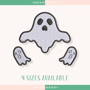 Halloween Ghosts Embroidery Design, Ghost Embroidery Design, Halloween Embroidery, Instant Download