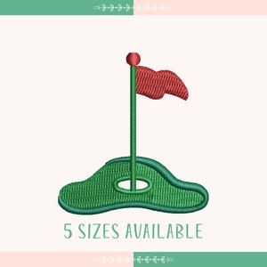 Mini Golf Embroidery Design, Golf Club Machine Embroidery Pattern, Instant Download, Sports Embroidery Design
