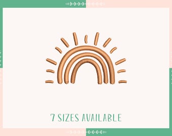 Mini Boho Sun Embroidery Design, Sunshine, Sun Pattern, Nature Embroidery Design, Instant Download