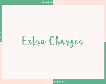 Extra Charges for Logo, Text and Portrait