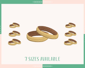 Mini Wedding Ring Embroidery Design, Bridal Embroidery, Romantic embroidery, Engagement Ring Embroidery Design, Instant Download