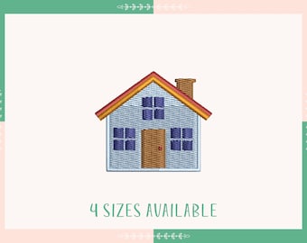 Mini Home Embroidery Design, Living, Cozy Home Pattern, Mini Sweet Home, House Machine Embroidery Design PES