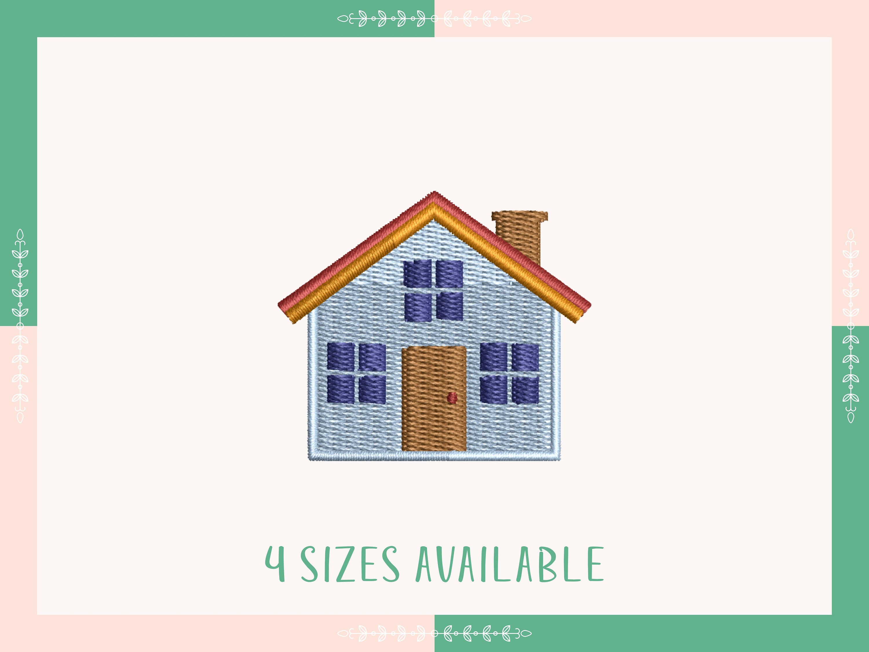 Mini Home Embroidery Design, Living, Cozy Home Pattern, Mini Sweet Home ...