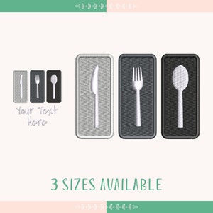 Kitchen Embroidery Design, Cooking Pattern, Spoon, Knife, Kitchen Embroidery Design, Instant Download