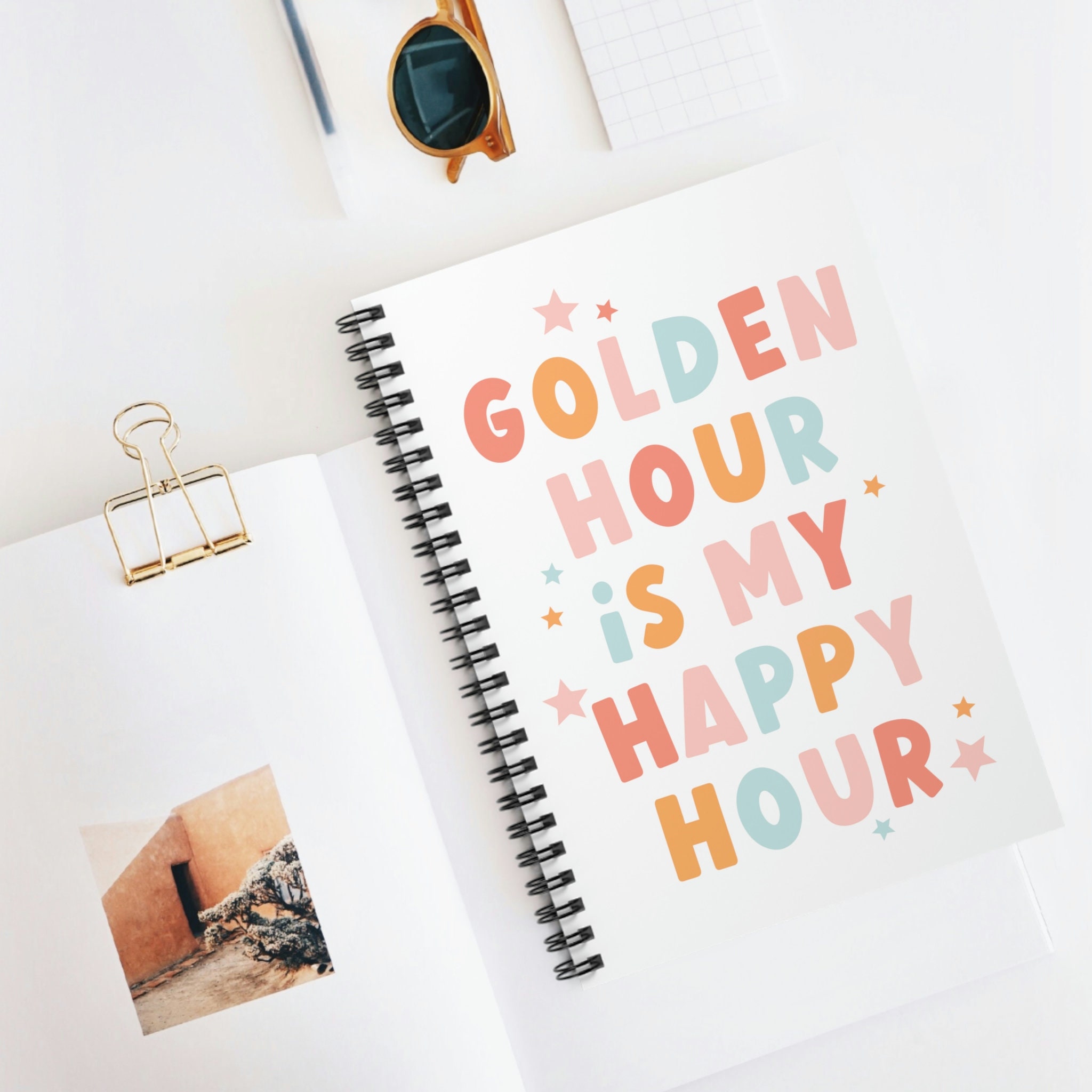 Golden Hour Spiral Notebook