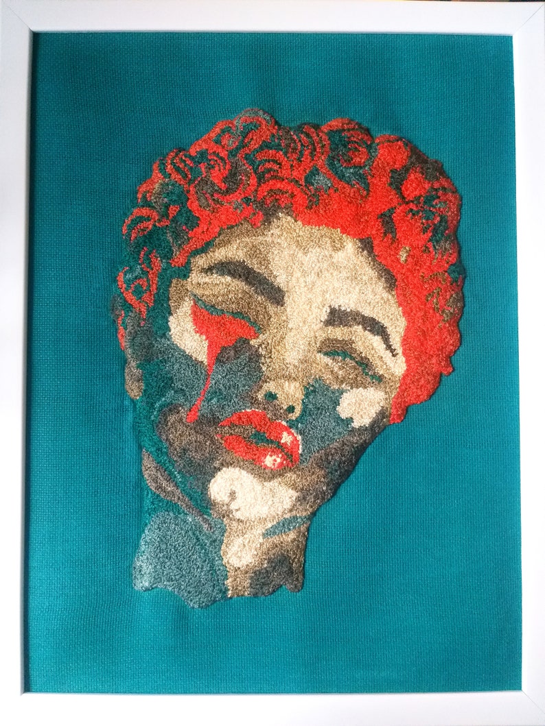 Punchwork Portrait — Damla Tatlıdil punch nakış