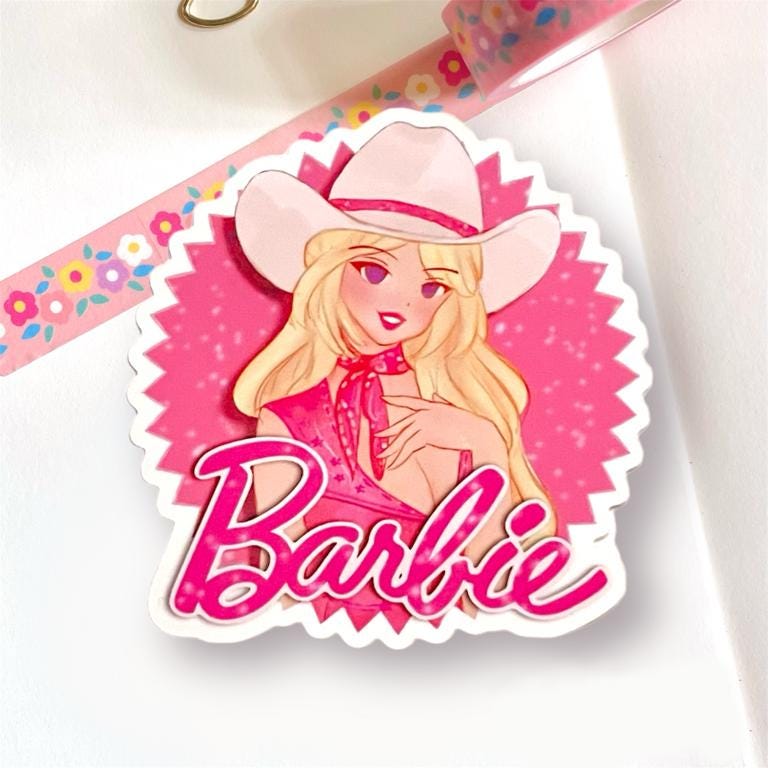 Barbie Glossy Vinyl Sticker - Etsy