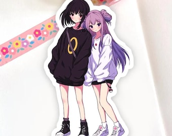 Glanzende vinylsticker Umbreon & Espeon meisjes