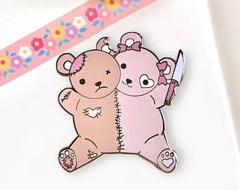 Siamesische Bären Emaille Pin