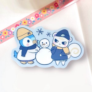 Piplup + Marshal Matte Vinyl Sticker
