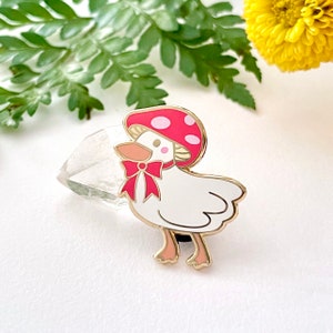 Duckie Mushroom Pin