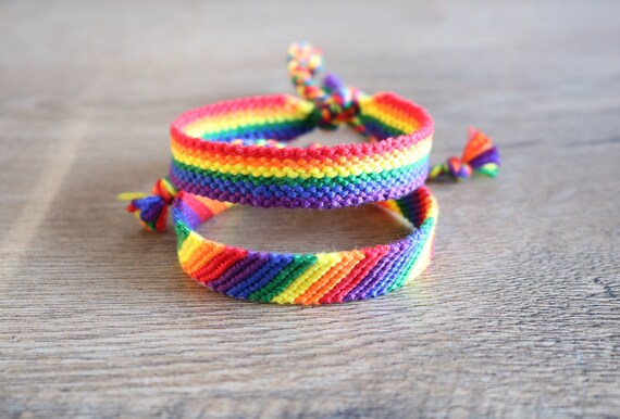 LGBTQ Pride Rainbow Bracelet Friendship Bracelets Macrame