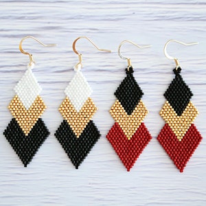Rhombus Miyuki Delica Earings