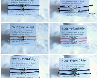 Set of BFF Bracelets - Friendship Bracelets - Couple Bracelets - Infinity wish bracelets