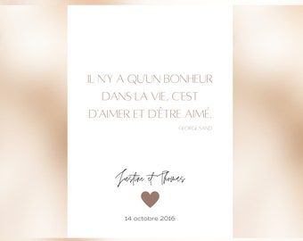Citation Amour Etsy