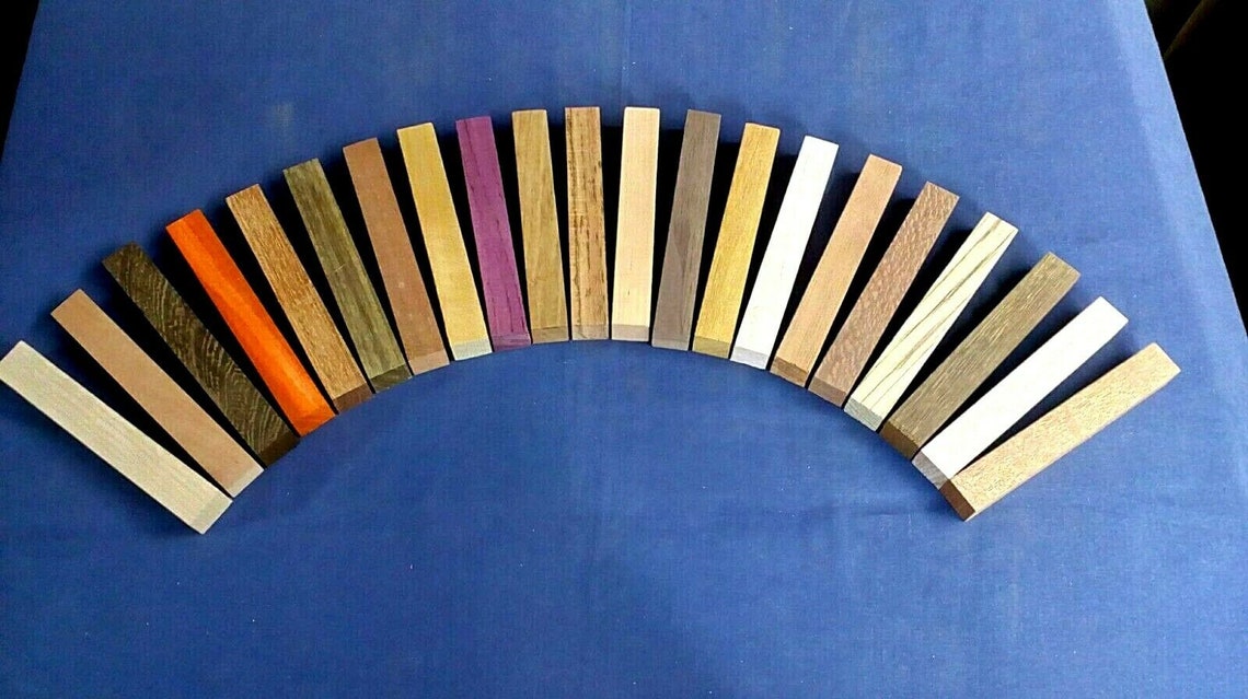 Exotic Wood Pen blanks 21 different species Etsy