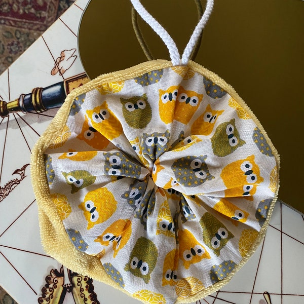 Fleur de douche - Bambou et tissu coton à motif