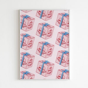 Mendl es Box Muster Druck, The Grand Budapest Hotel Movie Poster, Wes Anderson, Filmdruck, Vintage Kunstdruck, Geschenk zur Wohnungserwärmung
