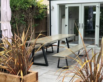 Bespoke hand made Garden or Kitchen Tables, Benches and coffee tables
