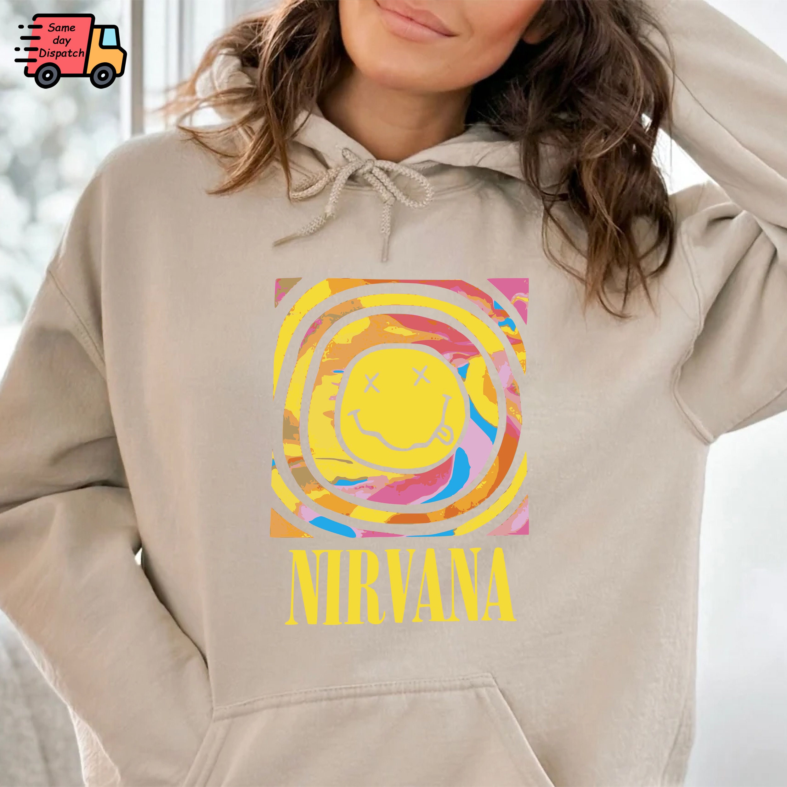 Nirvana tie dye sweater Clearance