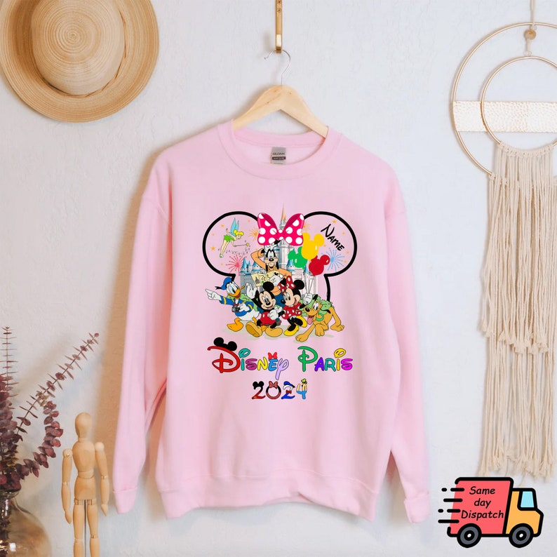 Custom Disney Sweatshirt,disneyland Paris 2024 Sweater,8 Princess