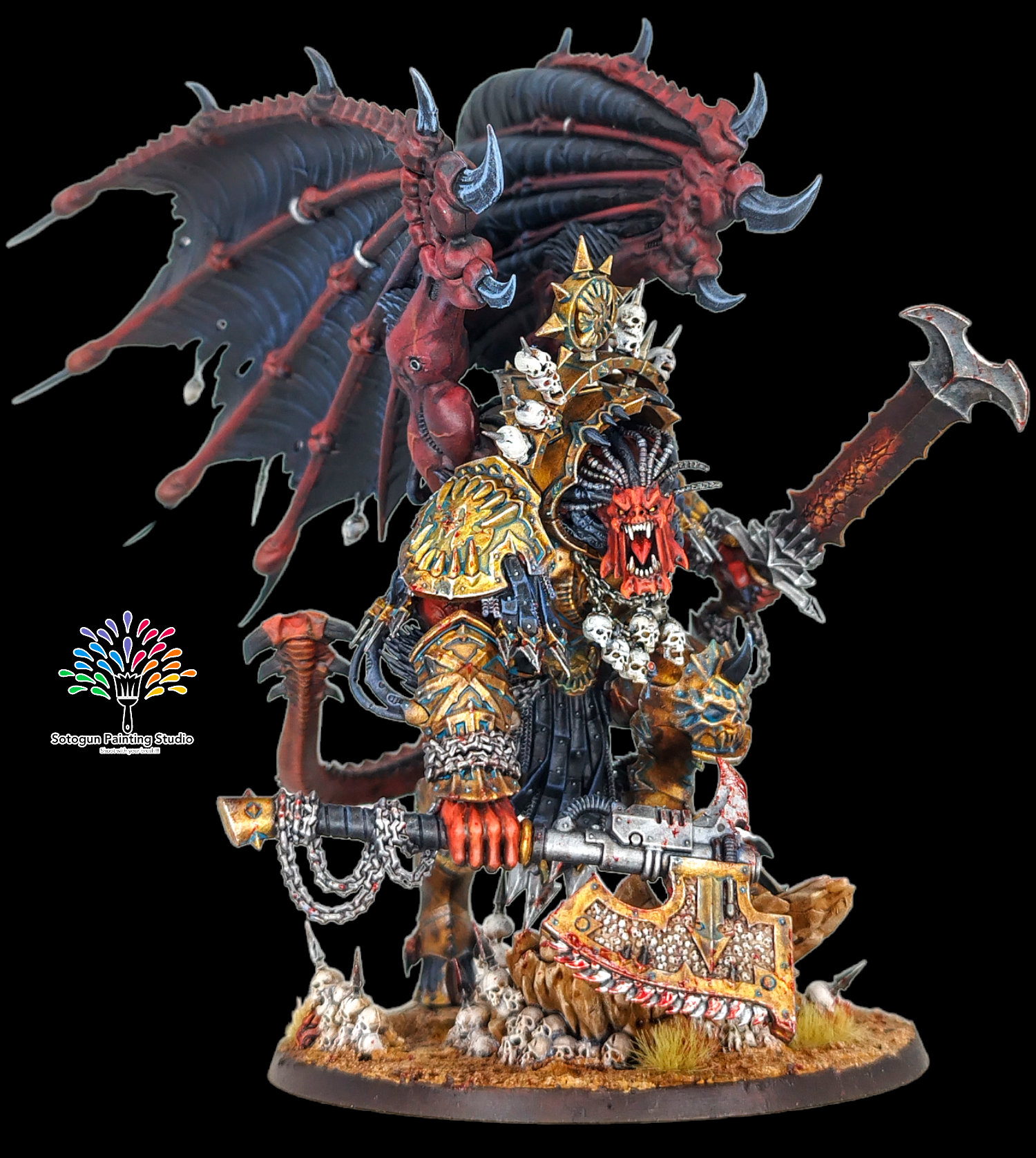 Games Workshop Angron Scatolato Warhammer 40k AoS Angron World Eaters ...