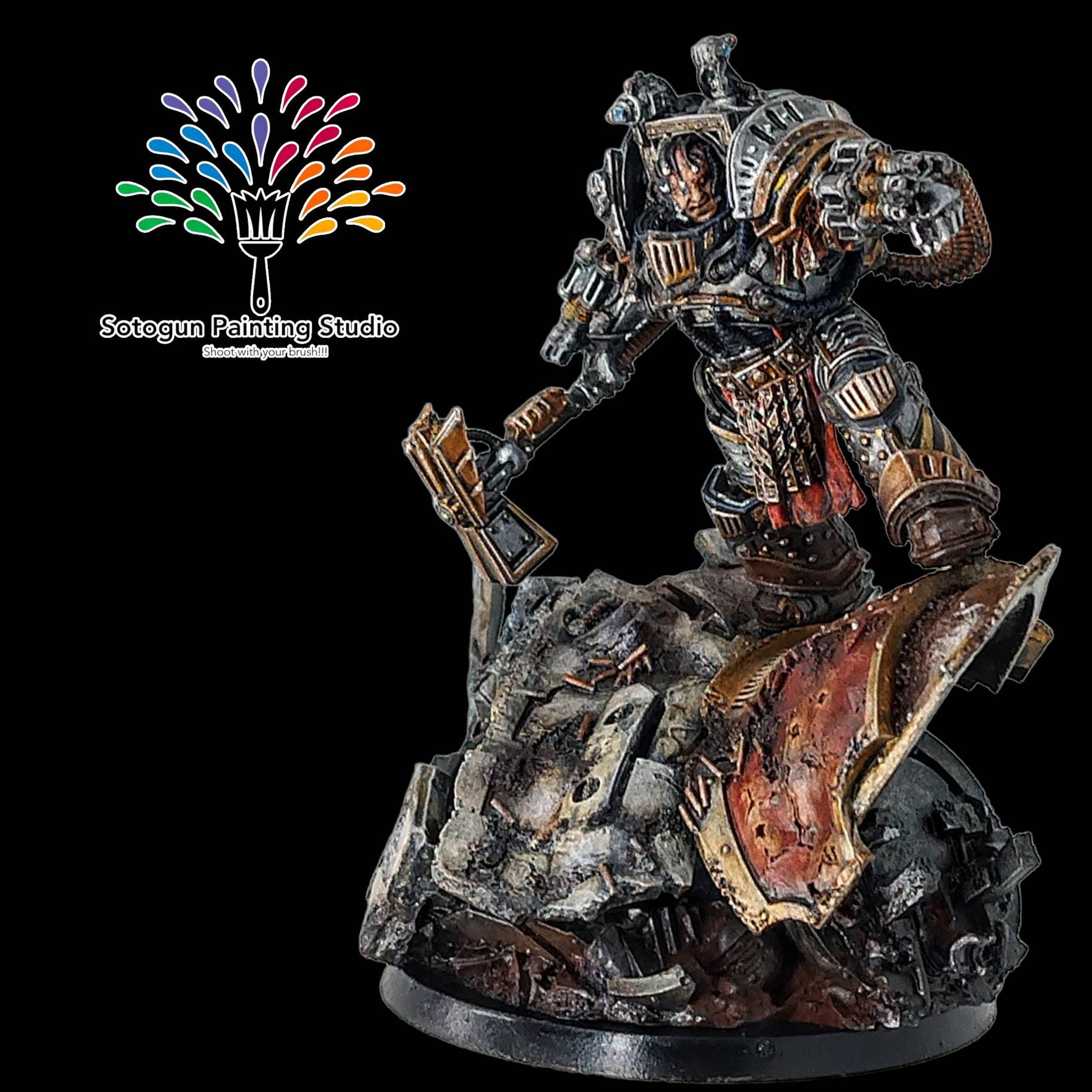 Perturabo - Primarch of the Iron Warriors Legion (nameplate