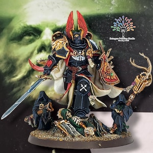 Custom/Commission order of The returned Lion El&#39;Jonson, Primarch of the Dark Angels Legion. (Photos for completed commissions)