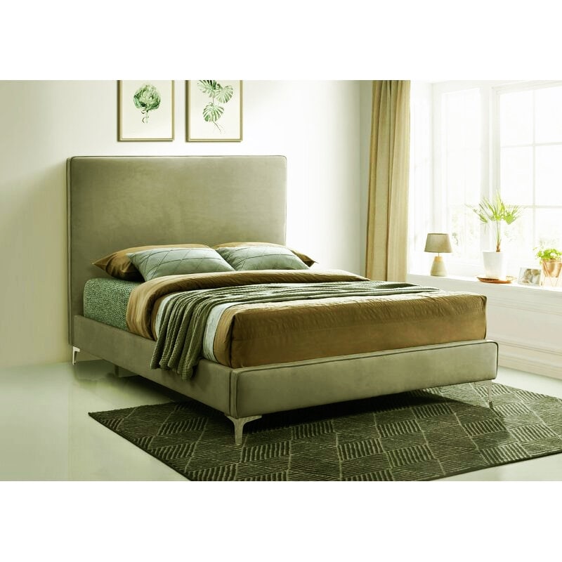 Upholstered Low Profile Platform Bed Etsy